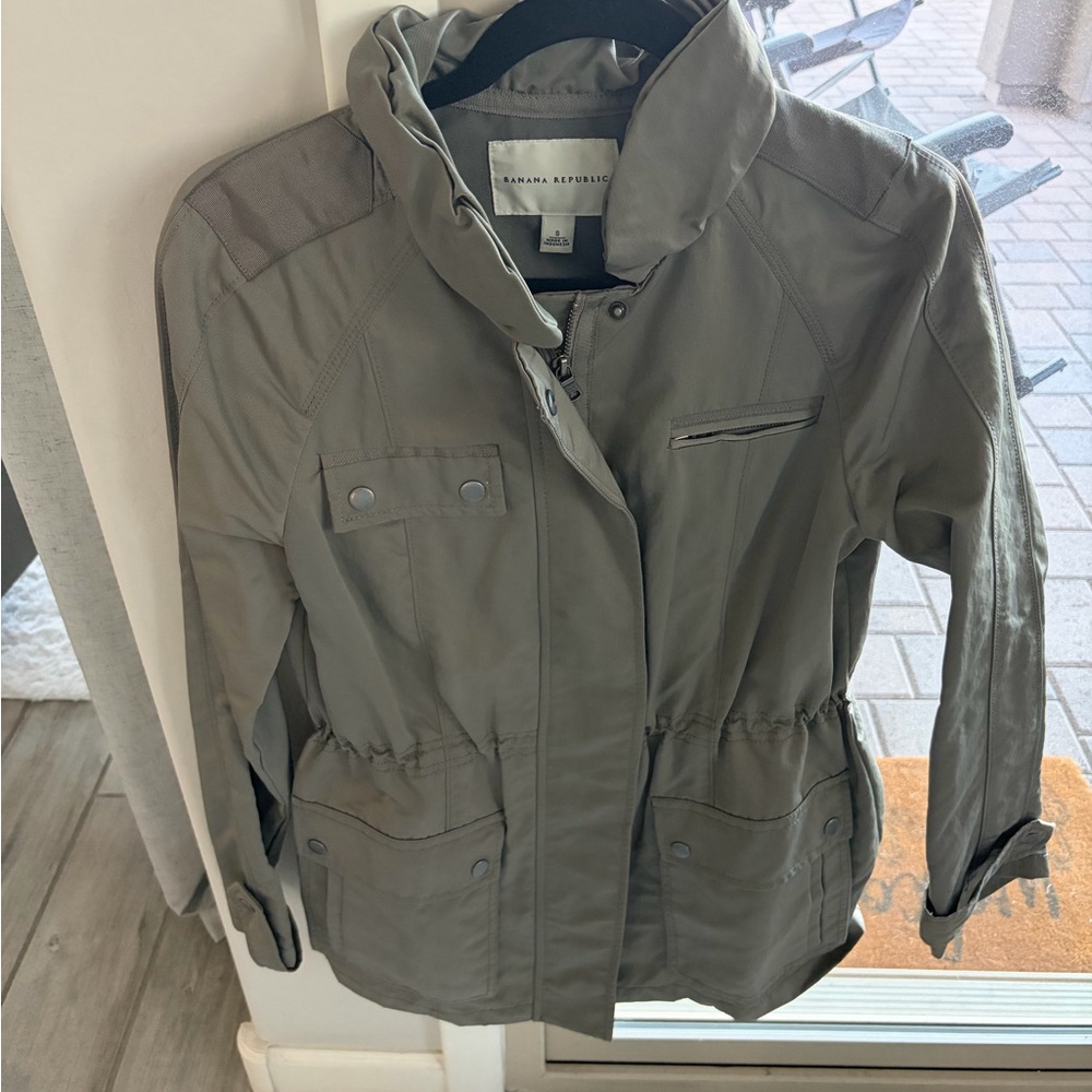 Banana Republic Women's Utility Jacket in Gray